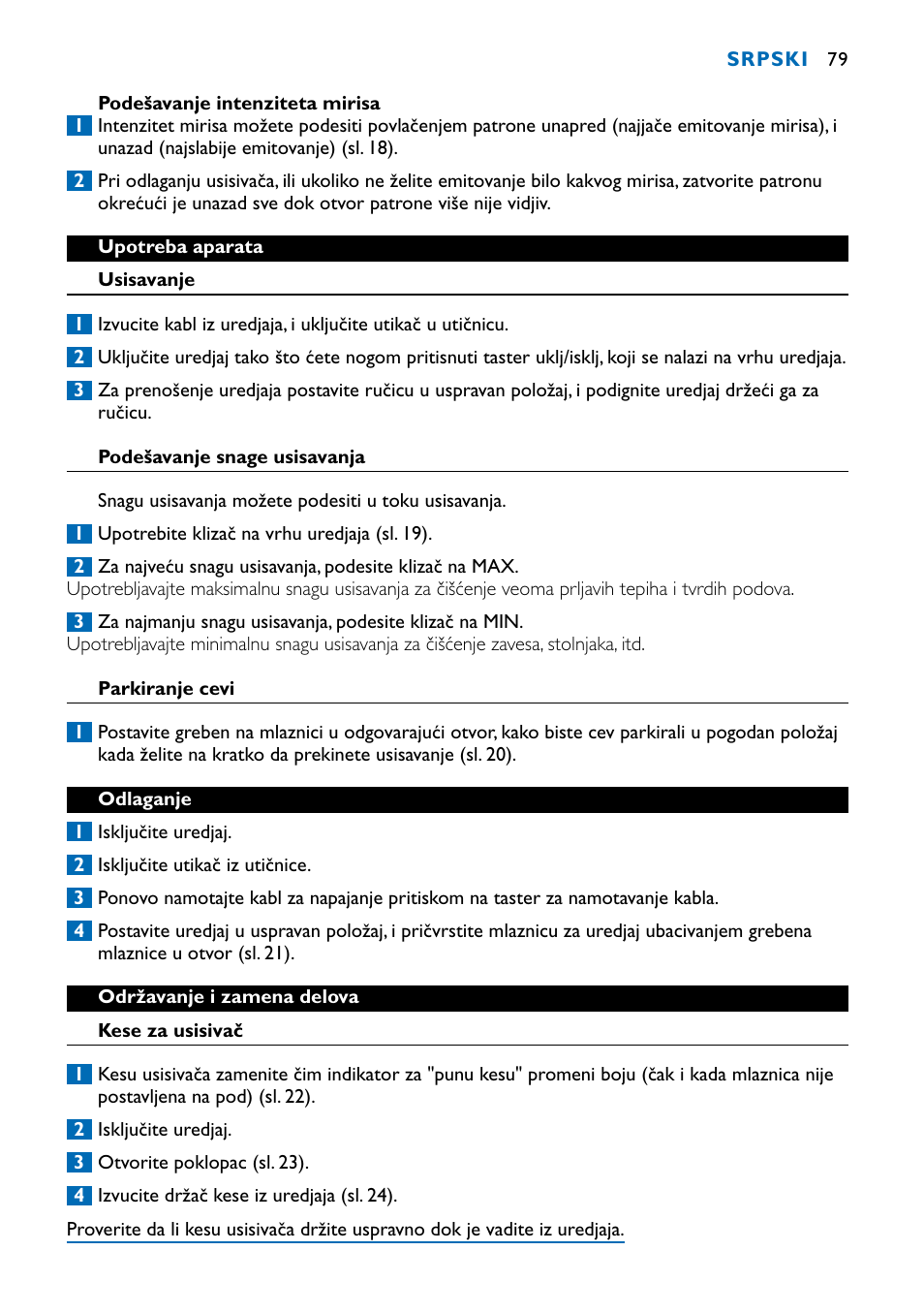 Philips FC9122 User Manual | Page 79 / 84