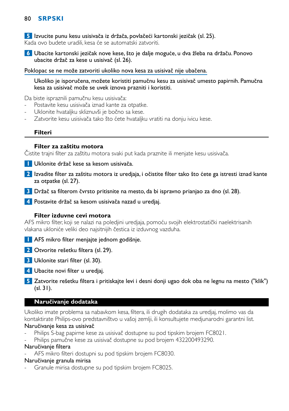 Philips FC9122 User Manual | Page 80 / 84