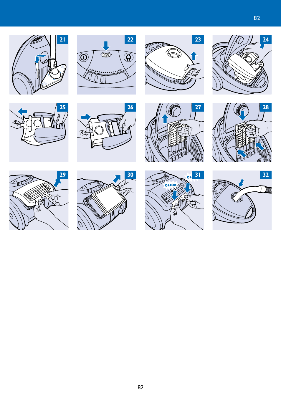 Philips FC9122 User Manual | Page 82 / 84