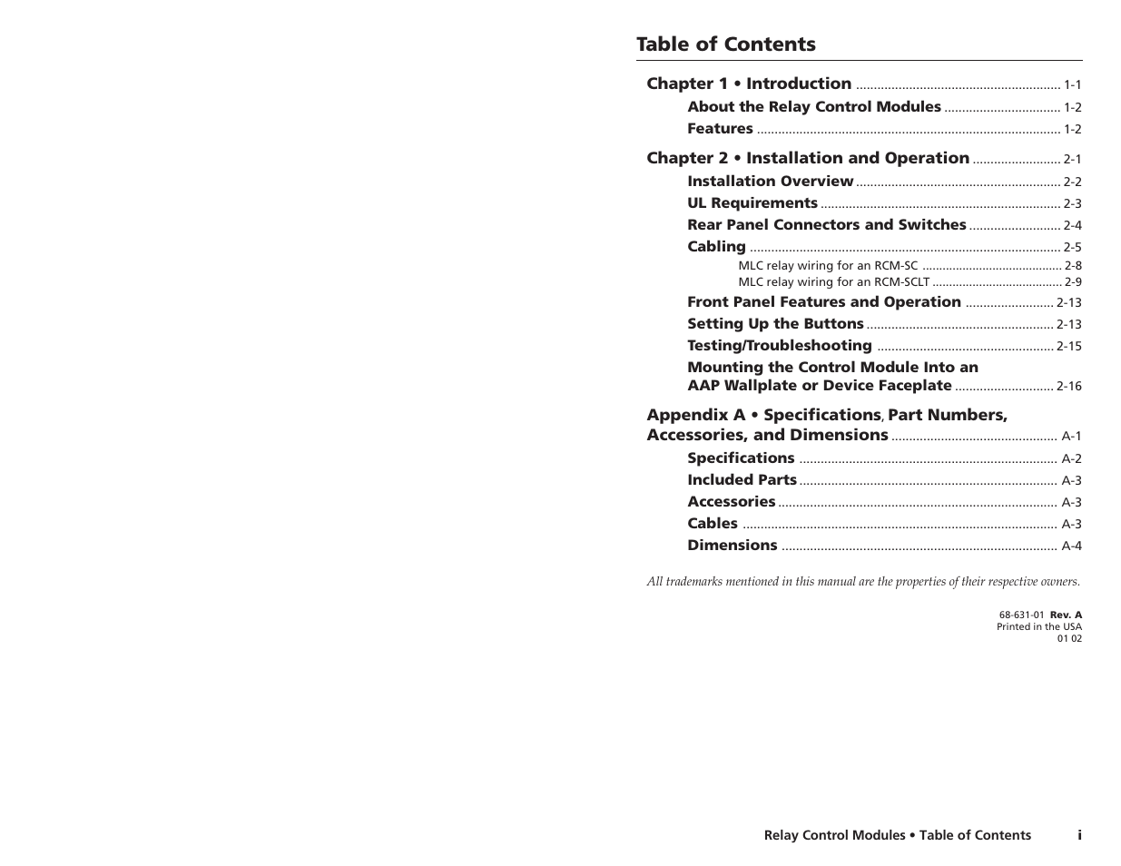 Extron Electronics RCM-SC User Manual | Page 3 / 15