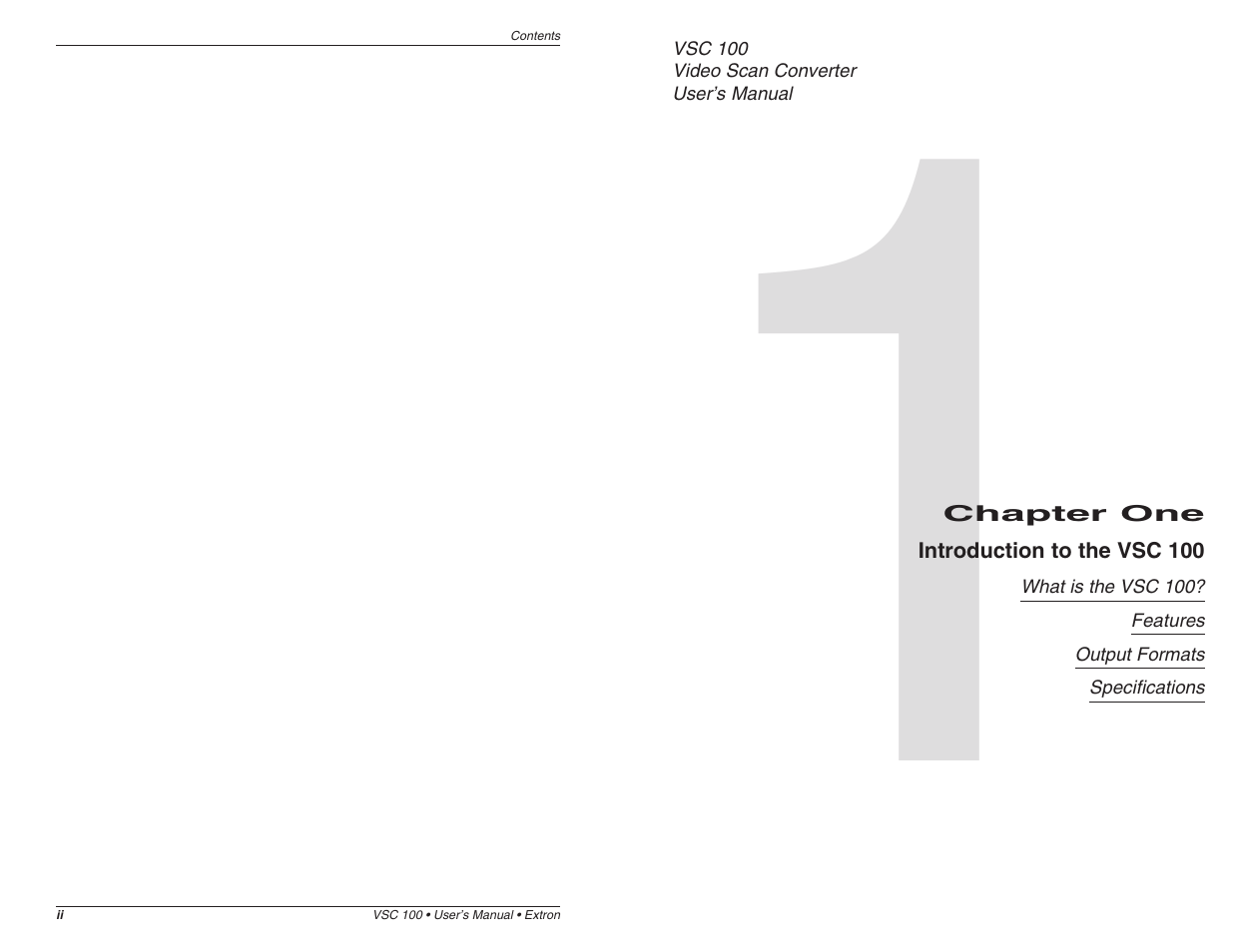 Extron Electronics VSC 100 User Manual | Page 5 / 11