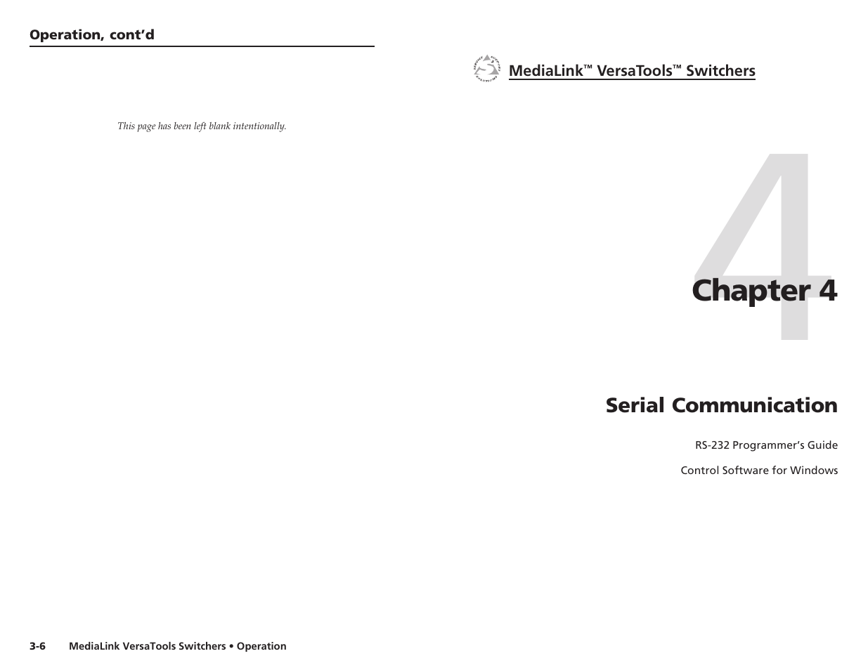 Ch.4: serial communication, Chapter 4 • serial communication | Extron electronic MLS 103 V User Manual | Page 15 / 25