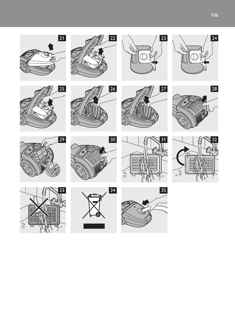 Philips FC8600 User Manual | Page 106 / 108