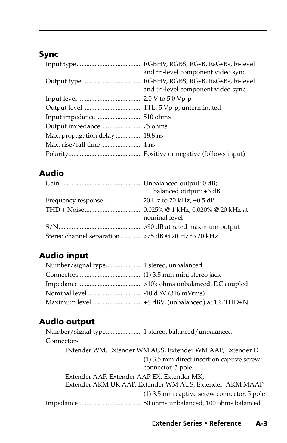Extron Electronics Extender Series User Manual | Page 33 / 52