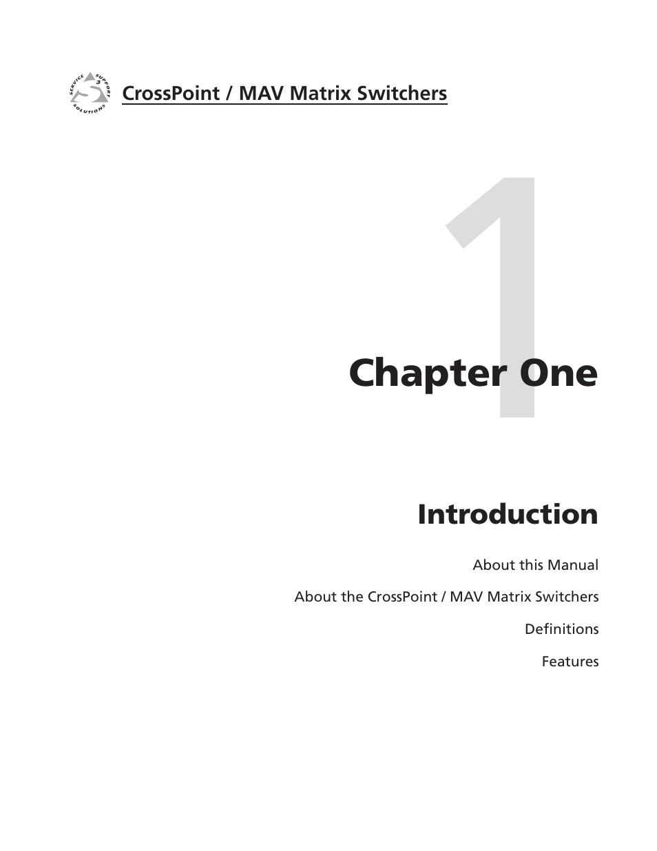 Chapter 1 • introduction, Chapter one • introduction, Chapter one | Introduction | Extron electronic Ultra Series User Manual | Page 11 / 214