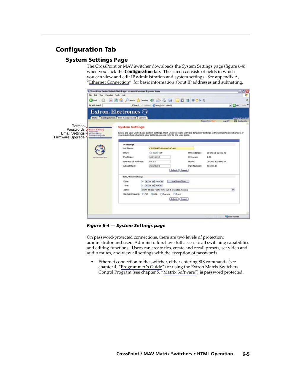 Configuration tab | Extron electronic Ultra Series User Manual | Page 167 / 214