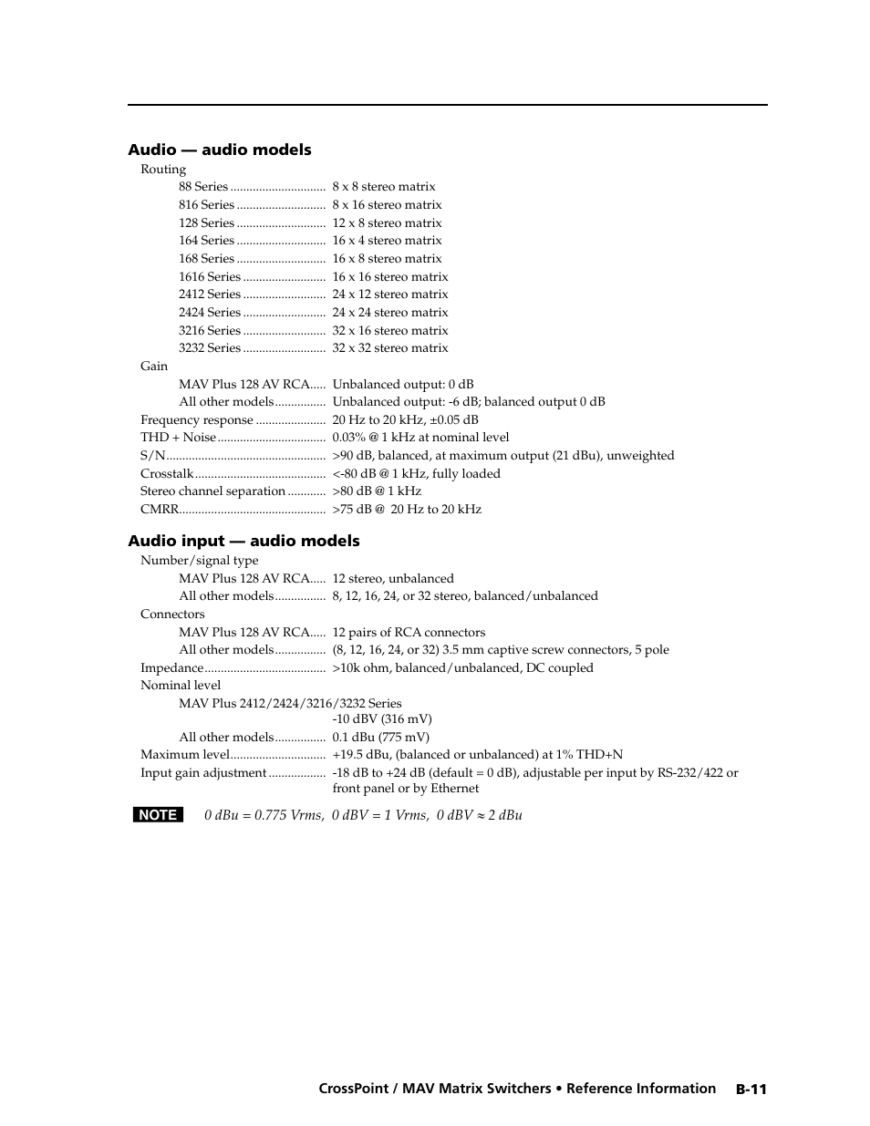 Extron electronic Ultra Series User Manual | Page 201 / 214