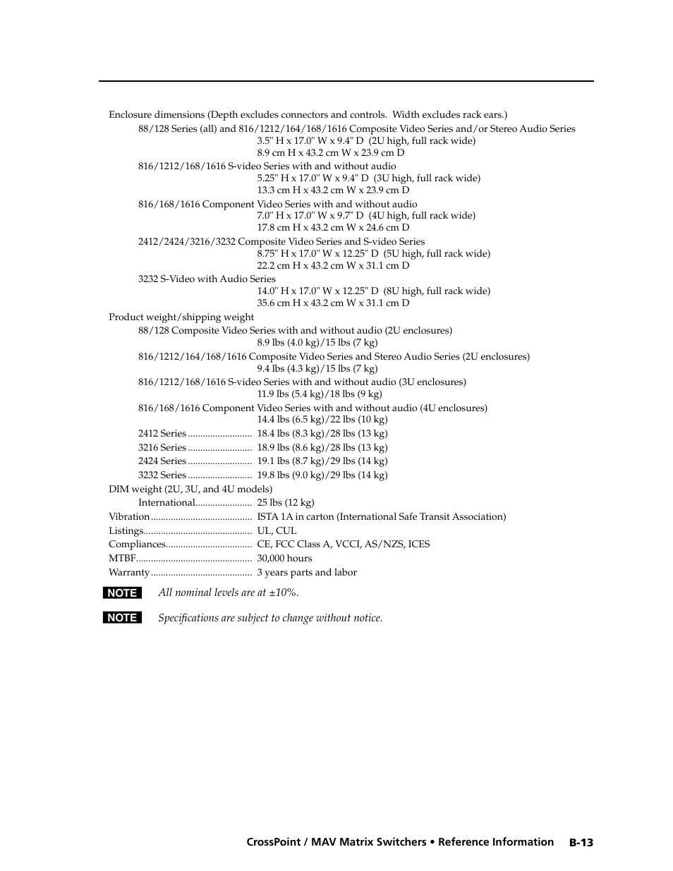 Extron electronic Ultra Series User Manual | Page 203 / 214