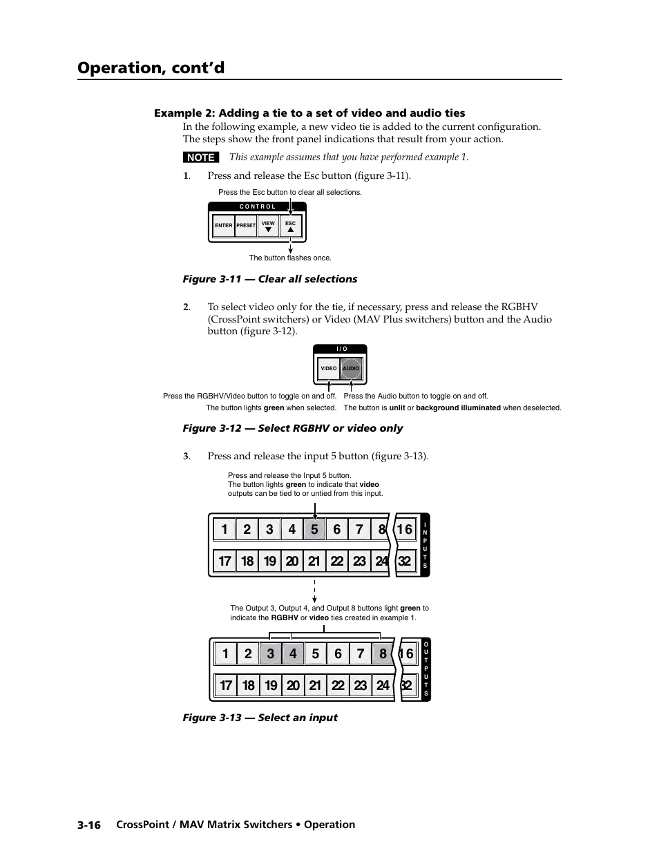 Using presets -31, Operation, cont’d | Extron electronic Ultra Series User Manual | Page 60 / 214