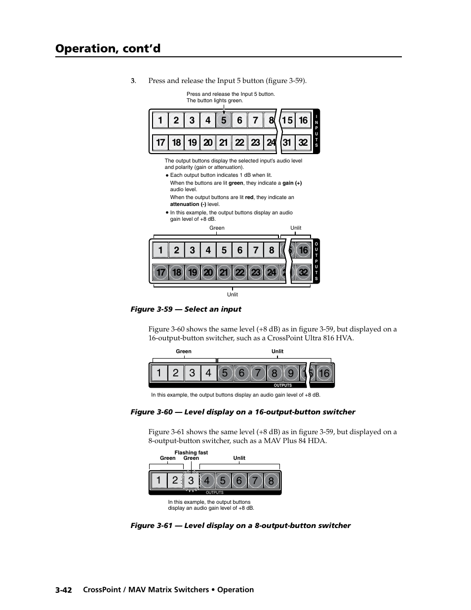 Operation, cont’d | Extron electronic Ultra Series User Manual | Page 86 / 214