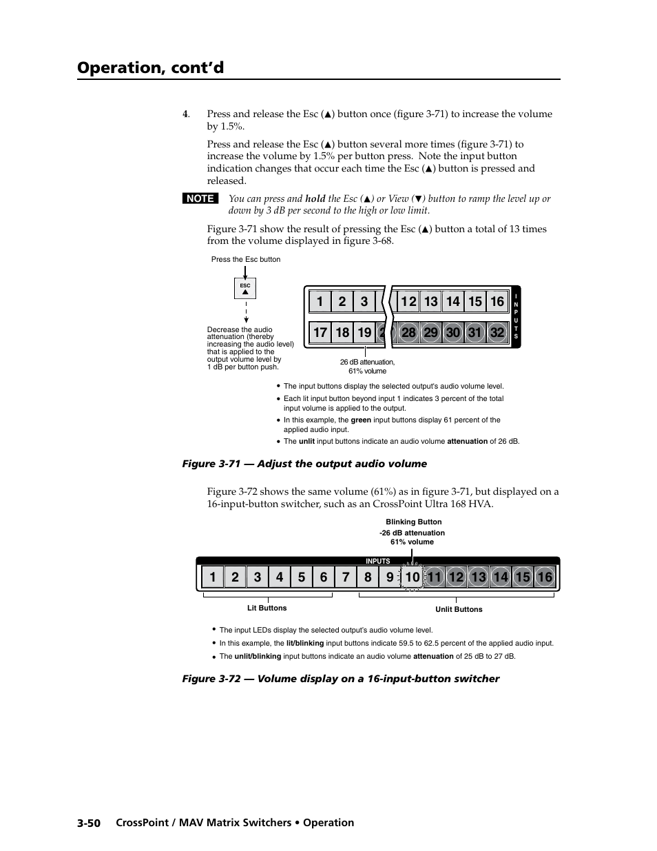 Operation, cont’d | Extron electronic Ultra Series User Manual | Page 94 / 214