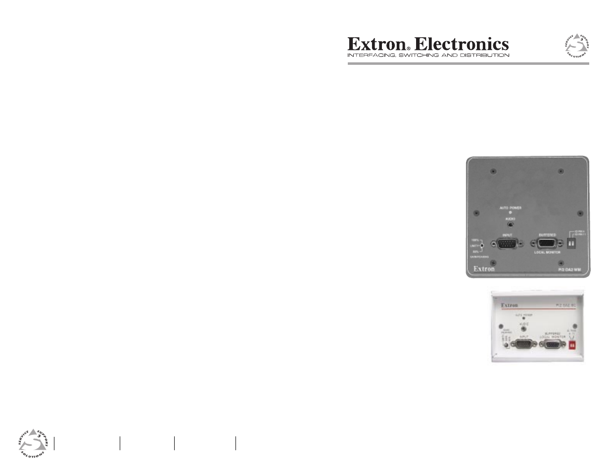 Extron Electronics P-2 DA2 WM_EC and AAP User Manual | 17 pages