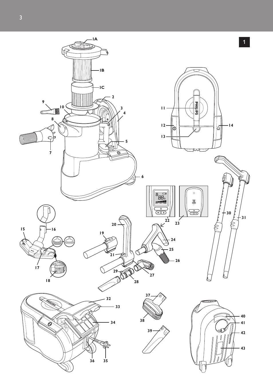 Philips FC9252 User Manual | Page 3 / 180