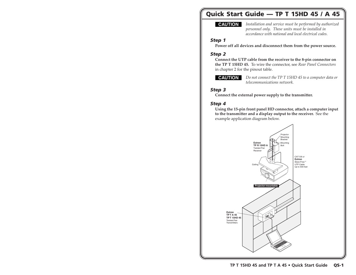Extron electronic TP T 15HD 45 User Manual | Page 3 / 13