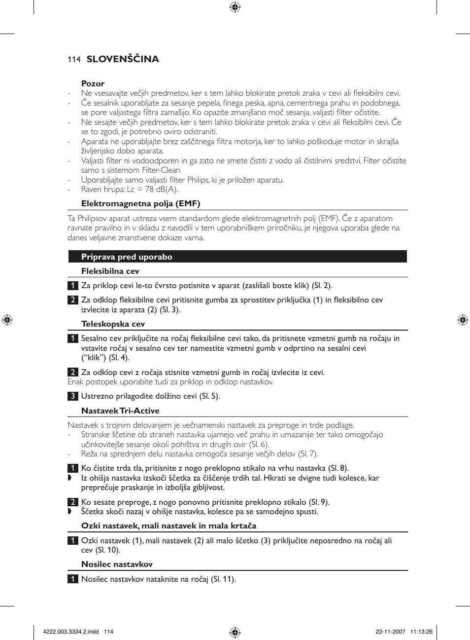 Philips FC9239 User Manual | Page 114 / 156