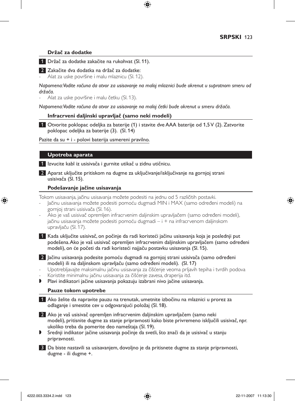 Philips FC9239 User Manual | Page 123 / 156