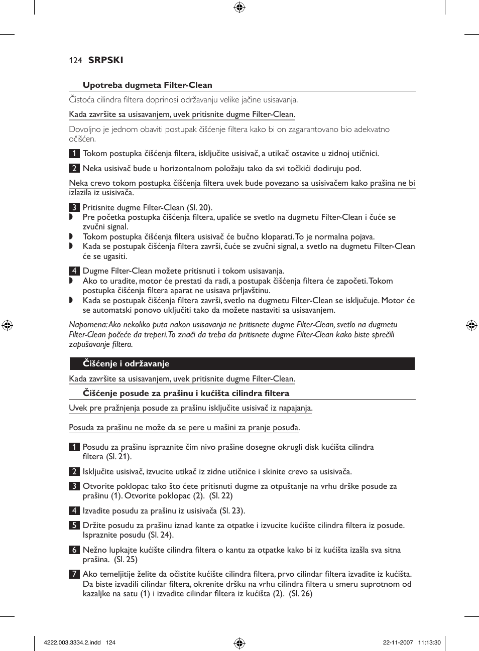 Philips FC9239 User Manual | Page 124 / 156