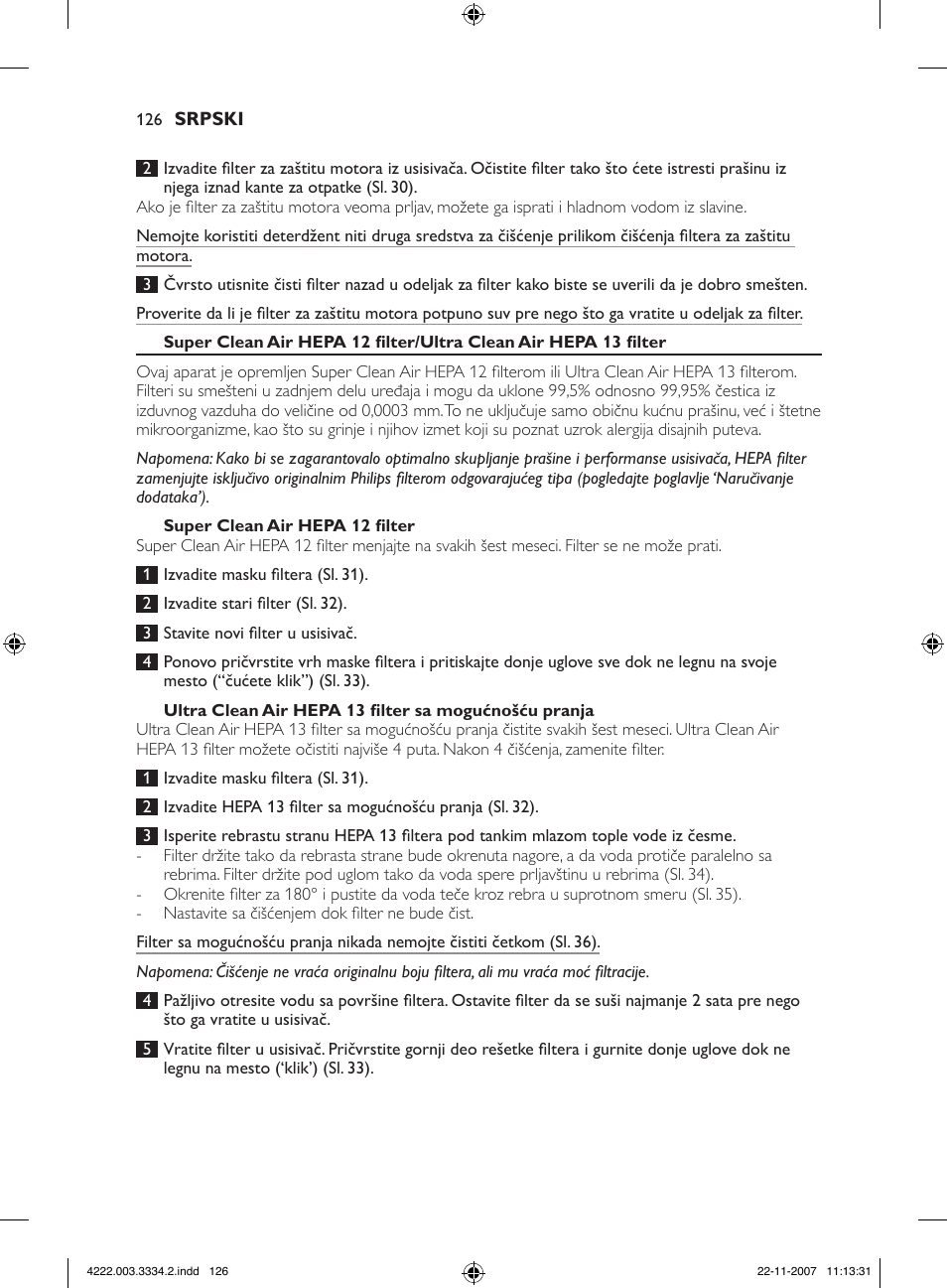 Philips FC9239 User Manual | Page 126 / 156