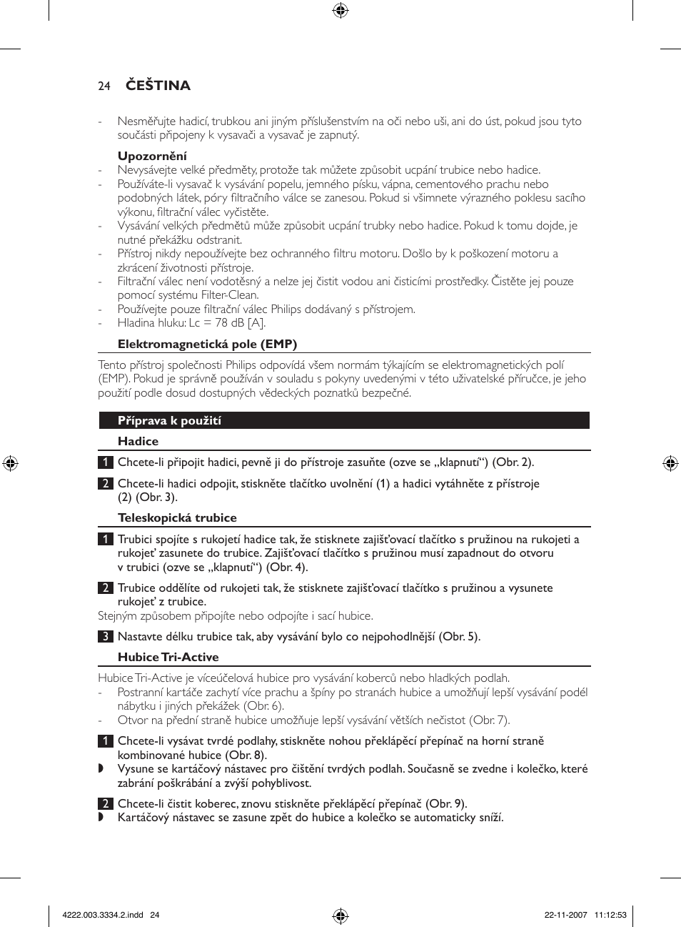 Philips FC9239 User Manual | Page 24 / 156