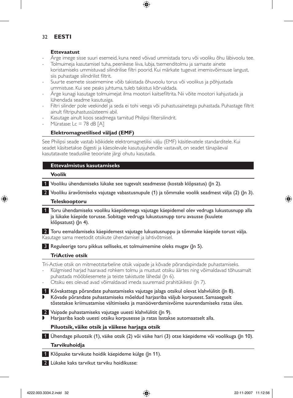 Philips FC9239 User Manual | Page 32 / 156