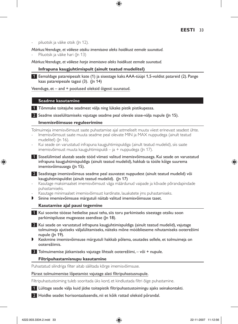 Philips FC9239 User Manual | Page 33 / 156