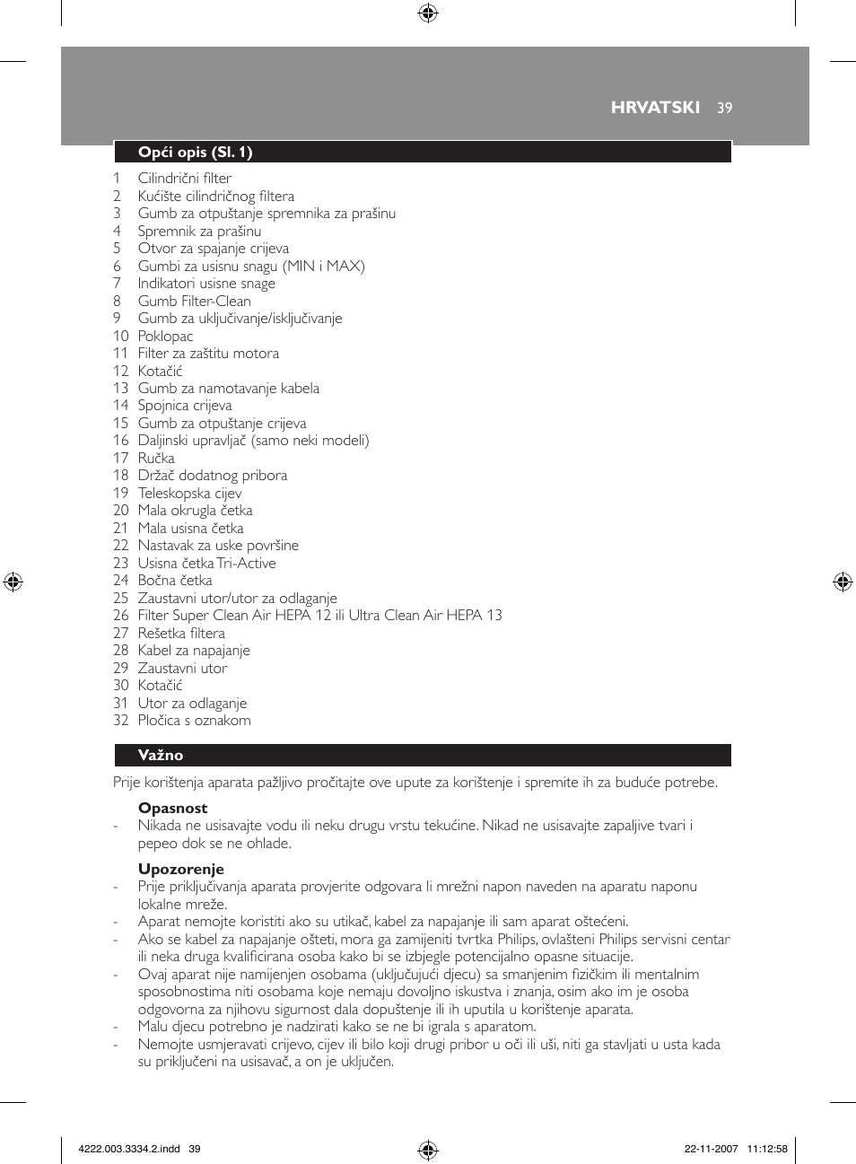 Philips FC9239 User Manual | Page 39 / 156