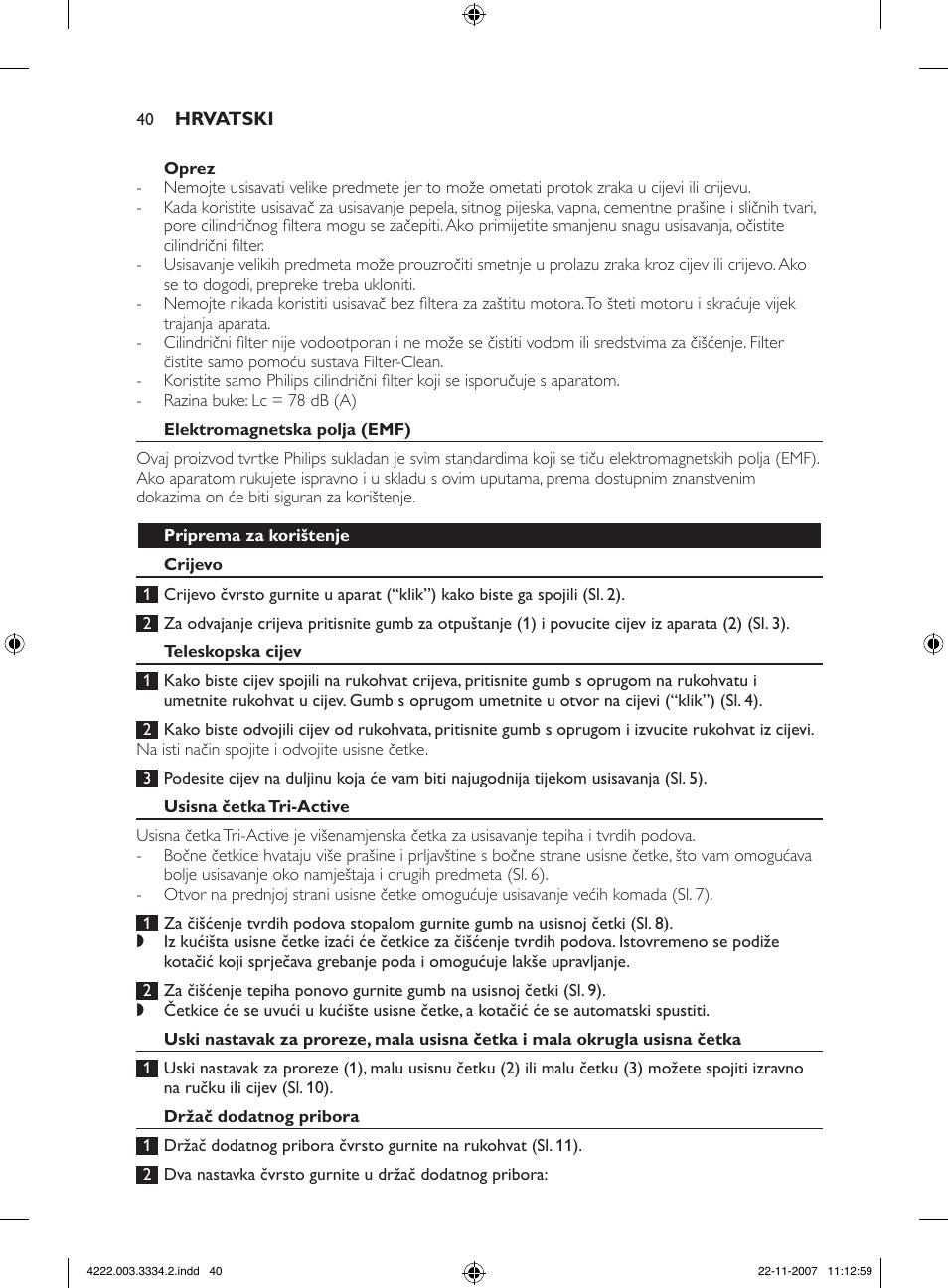 Philips FC9239 User Manual | Page 40 / 156
