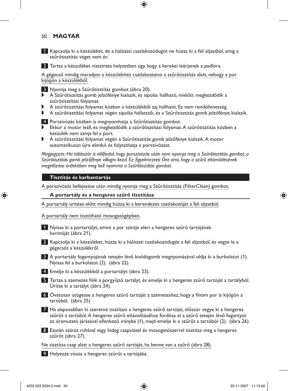 Philips FC9239 User Manual | Page 50 / 156