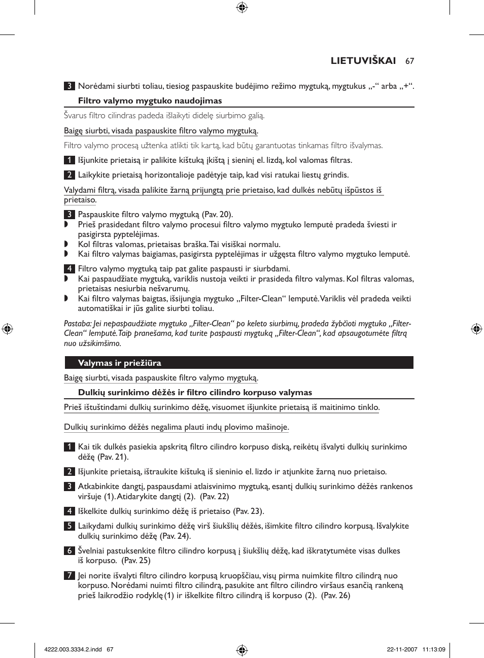 Philips FC9239 User Manual | Page 67 / 156