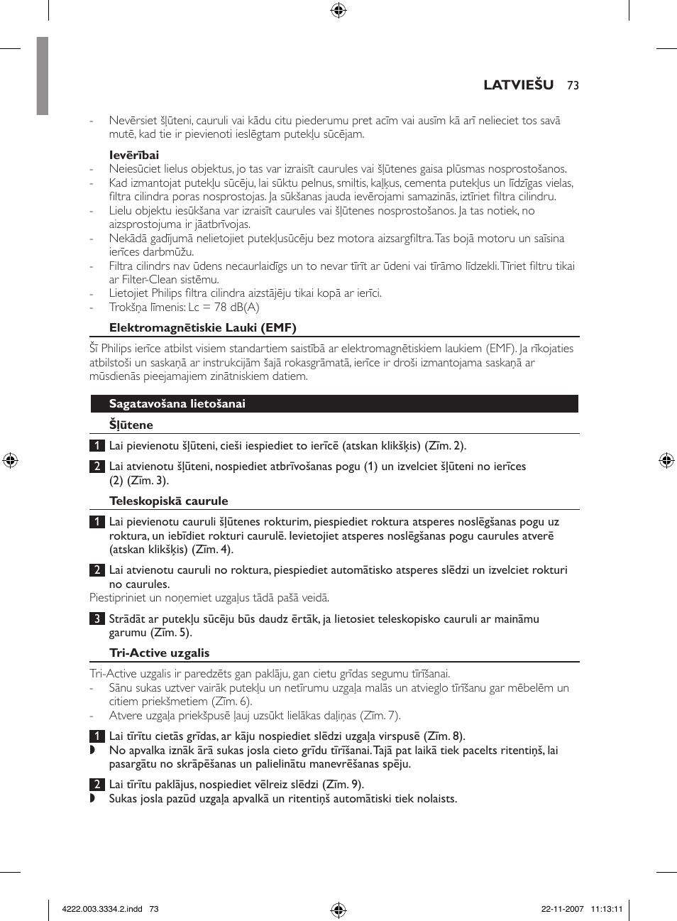 Philips FC9239 User Manual | Page 73 / 156