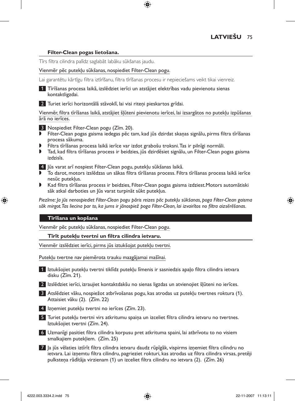 Philips FC9239 User Manual | Page 75 / 156