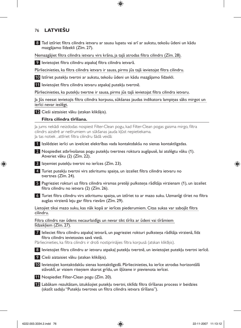 Philips FC9239 User Manual | Page 76 / 156