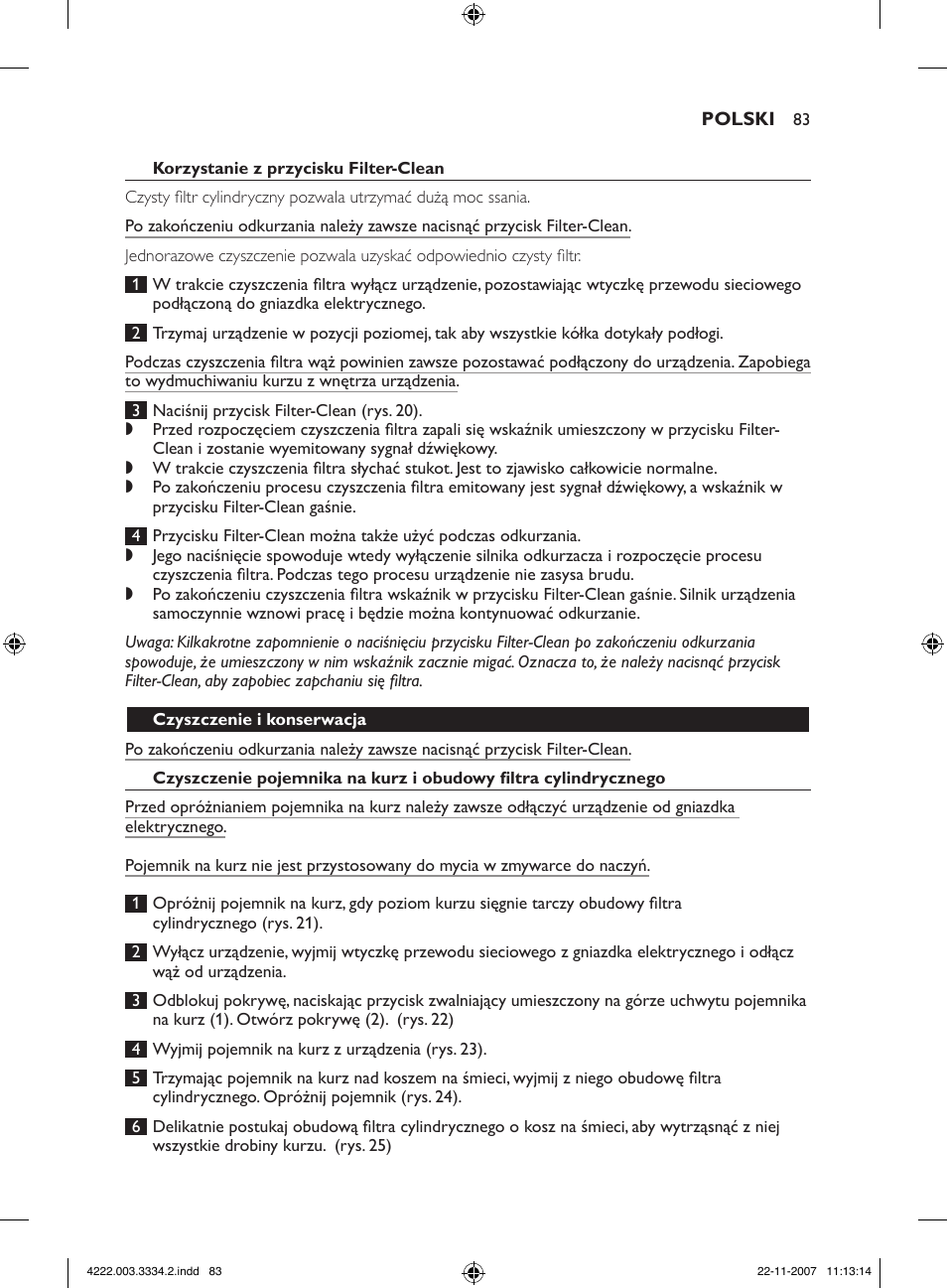 Philips FC9239 User Manual | Page 83 / 156