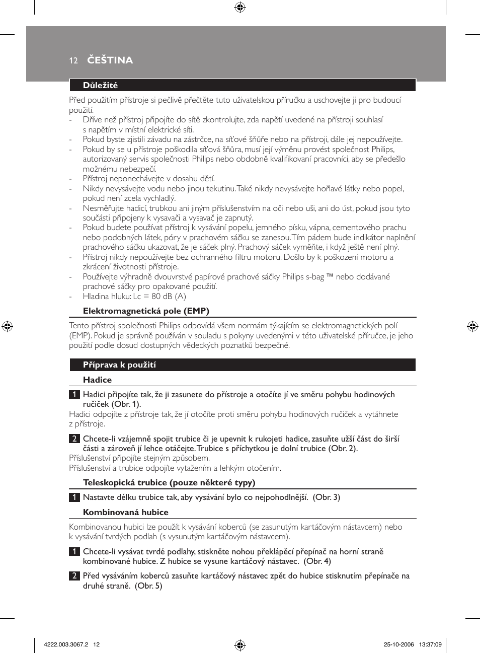 Philips FC8390 User Manual | Page 12 / 62