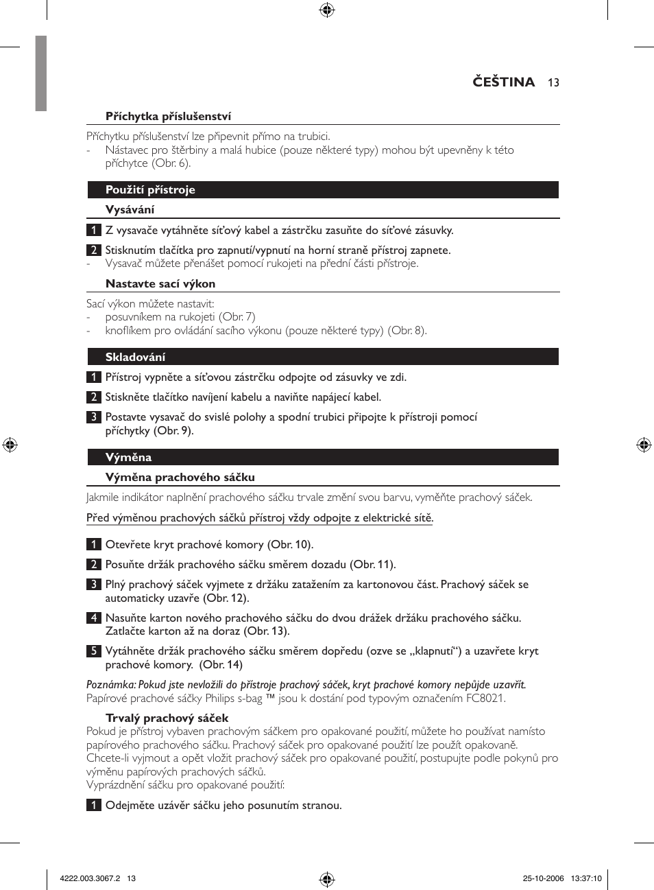 Philips FC8390 User Manual | Page 13 / 62