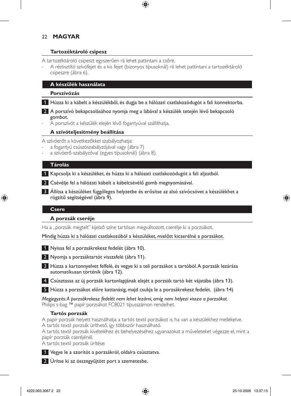 Philips FC8390 User Manual | Page 22 / 62