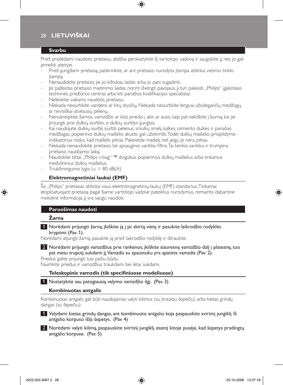 Philips FC8390 User Manual | Page 28 / 62