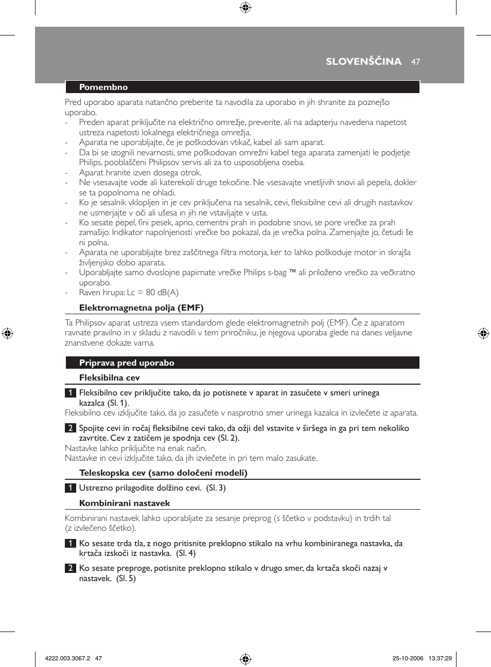 Philips FC8390 User Manual | Page 47 / 62