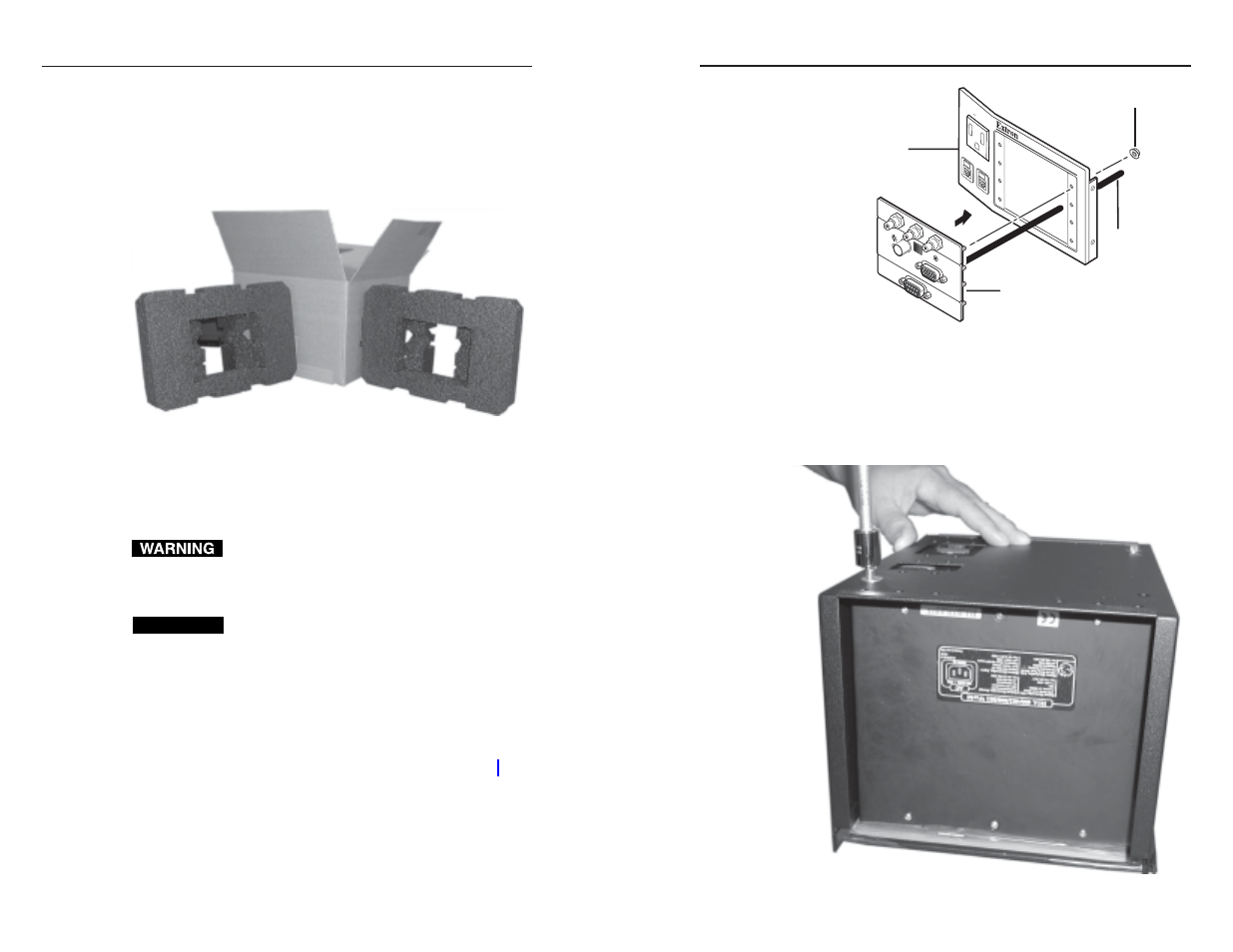 Packaging for shipment, Caution | Extron electronic HSA 402 User Manual | Page 25 / 28