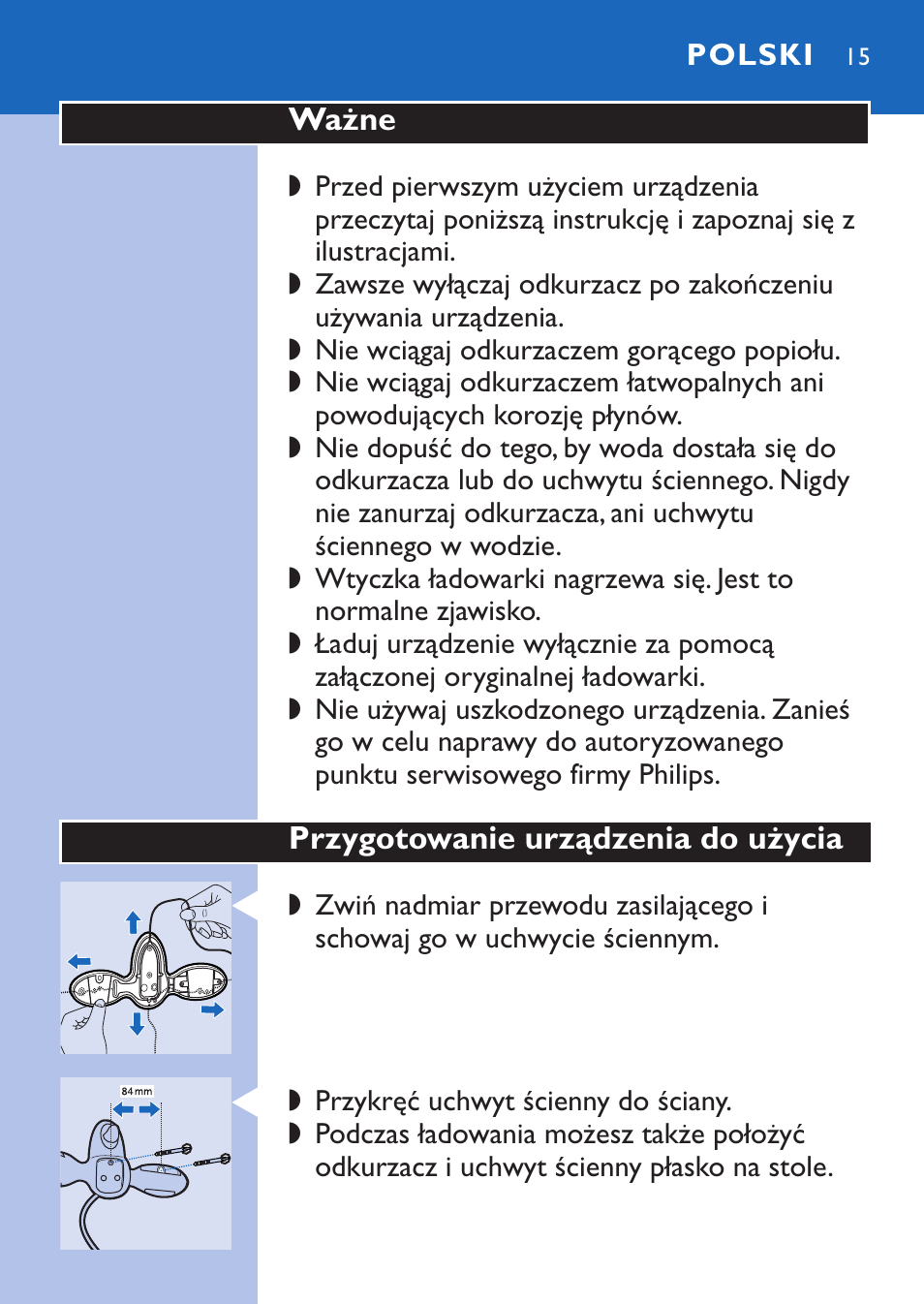 Polski | Philips FC6067 User Manual | Page 15 / 118