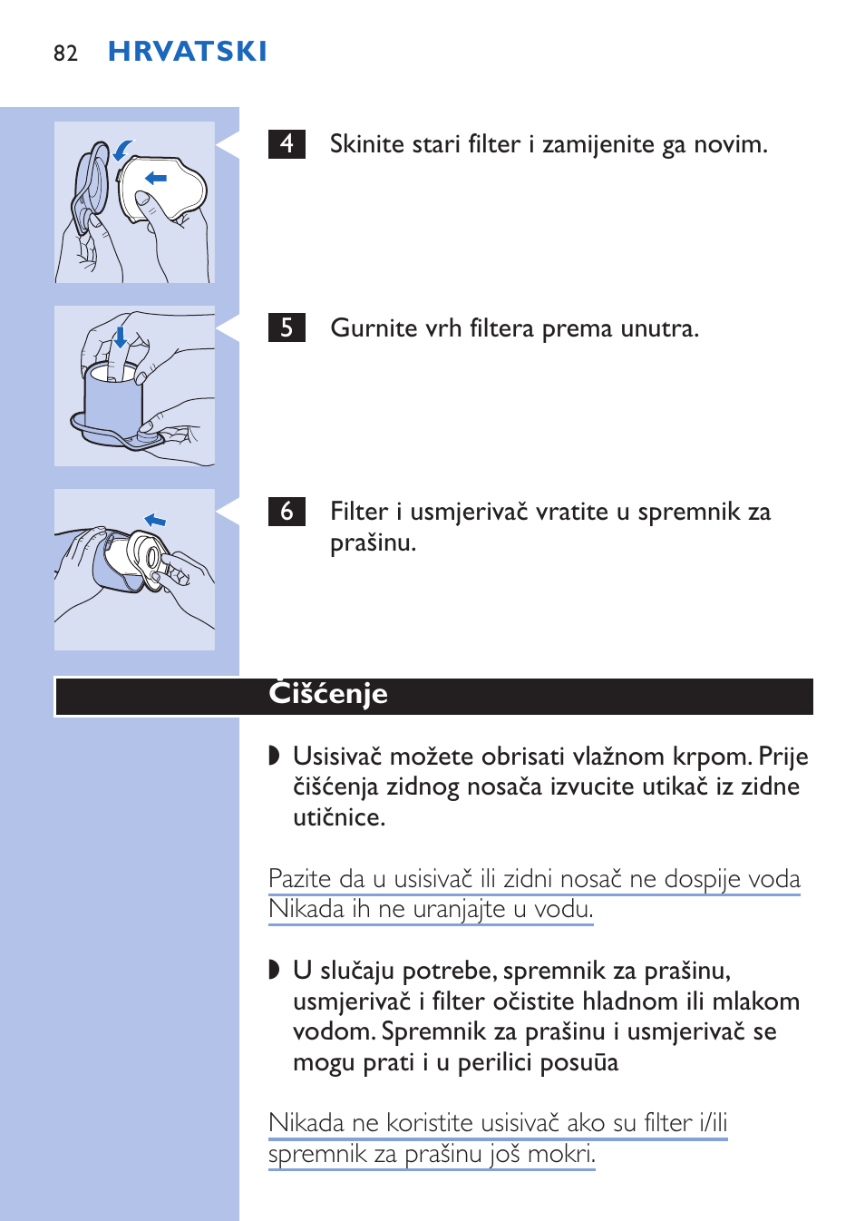 Philips FC6067 User Manual | Page 82 / 118