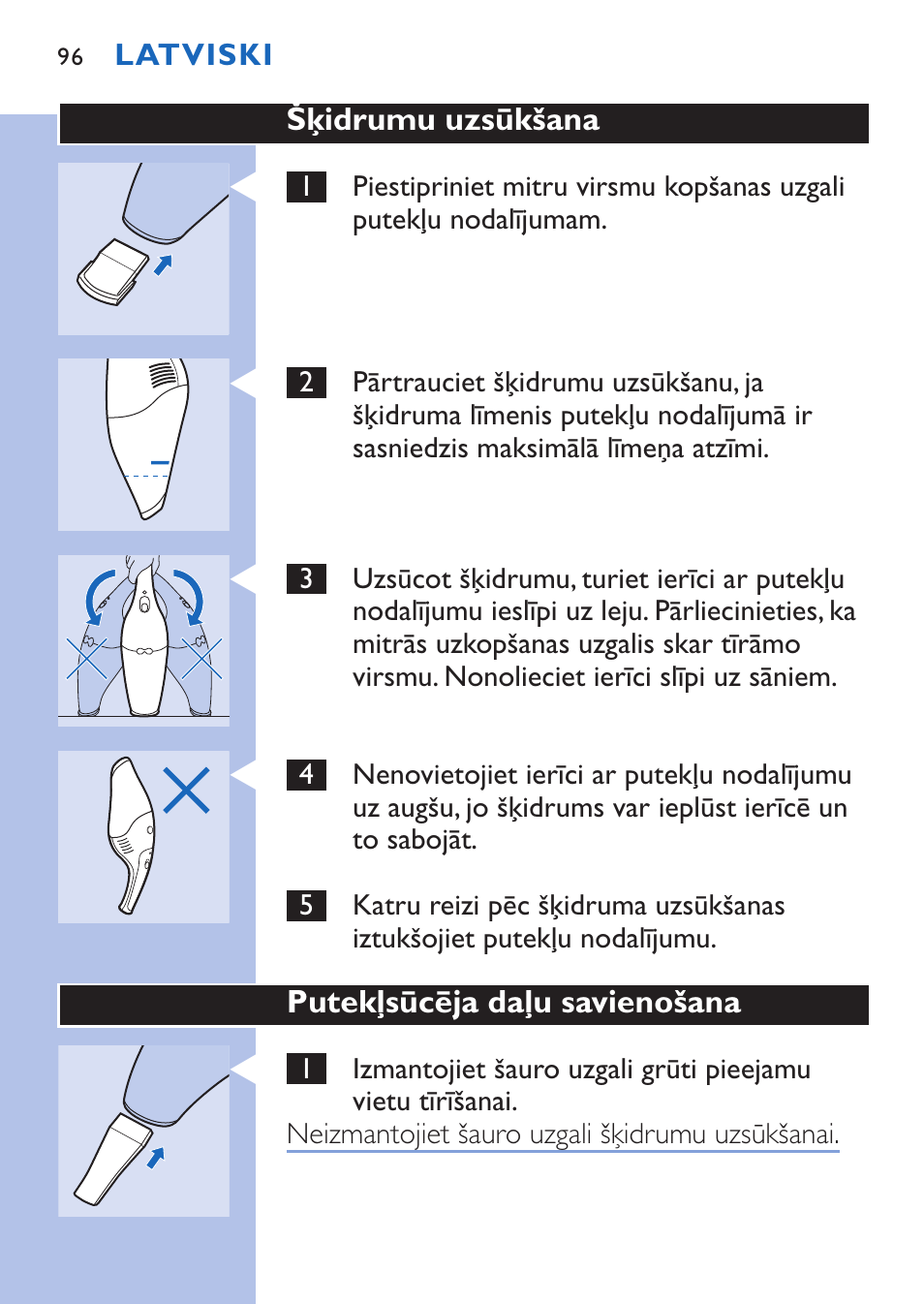 Philips FC6067 User Manual | Page 96 / 118