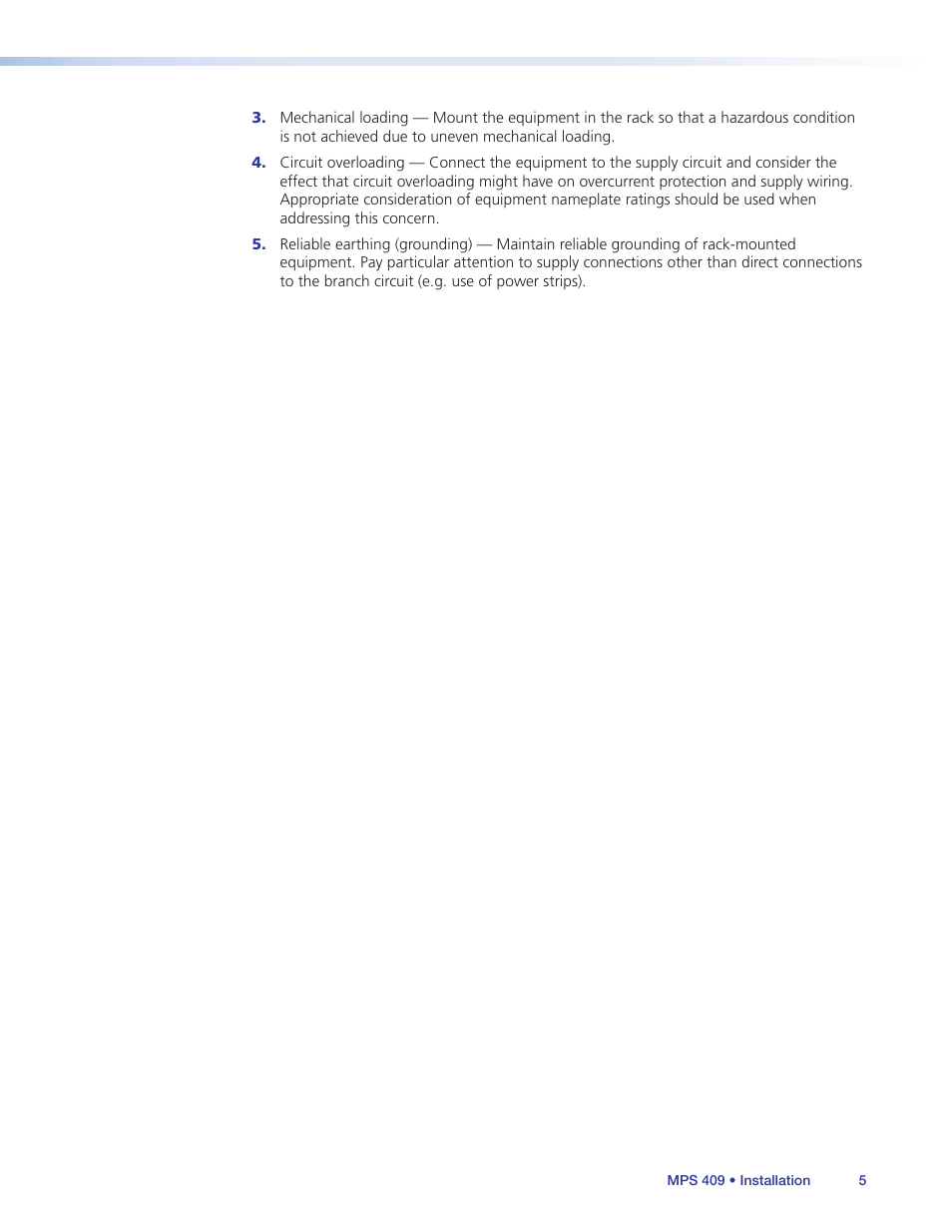 Extron Electronics MPS 409 User Manual | Page 11 / 43