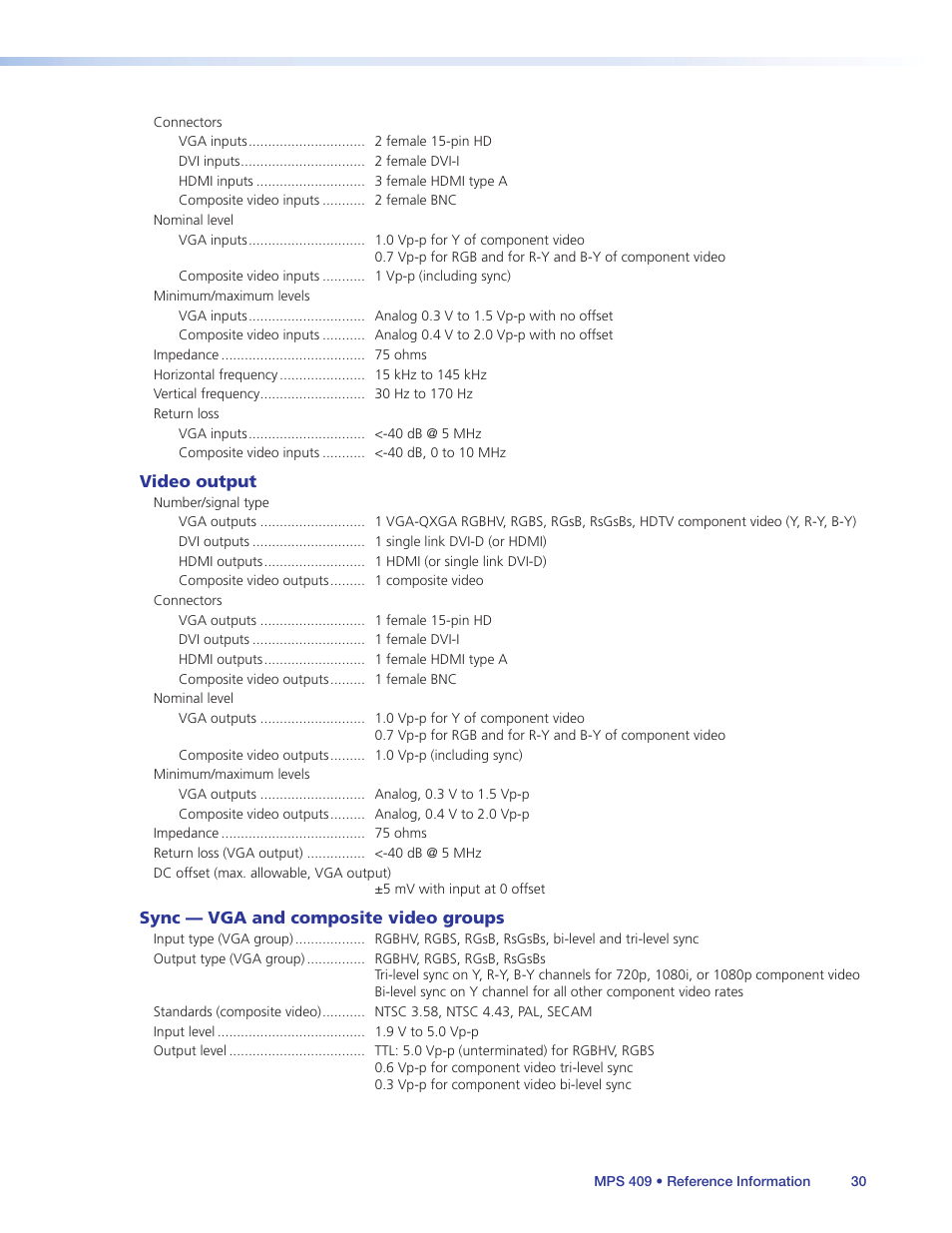 Extron Electronics MPS 409 User Manual | Page 36 / 43