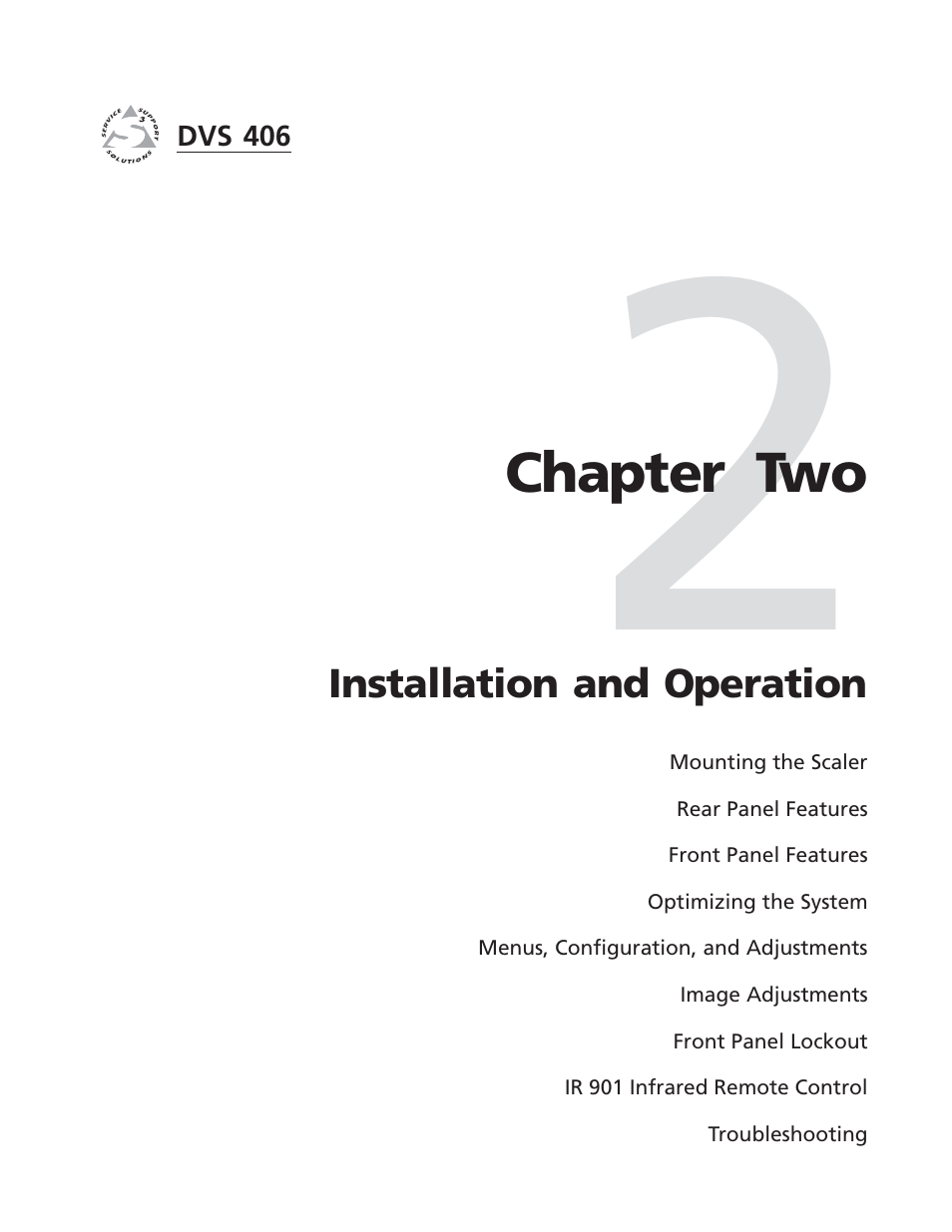 Extron Electronics DVS 406 Series User Manual | Page 13 / 56