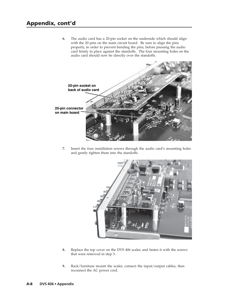 Appendix, cont’d | Extron Electronics DVS 406 Series User Manual | Page 52 / 56