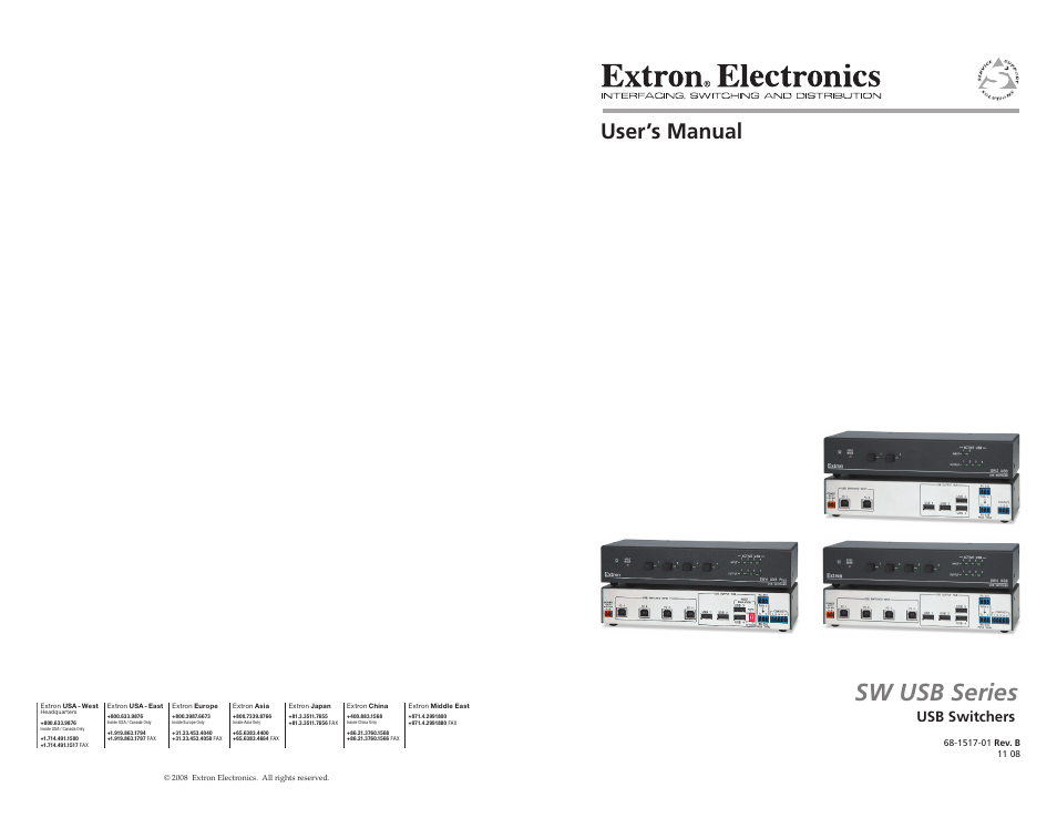 Extron electronic RSB 126 User Manual | 30 pages