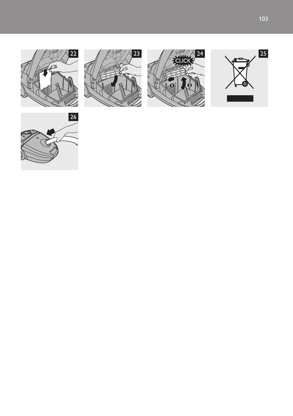 Philips FC8440 User Manual | Page 103 / 104