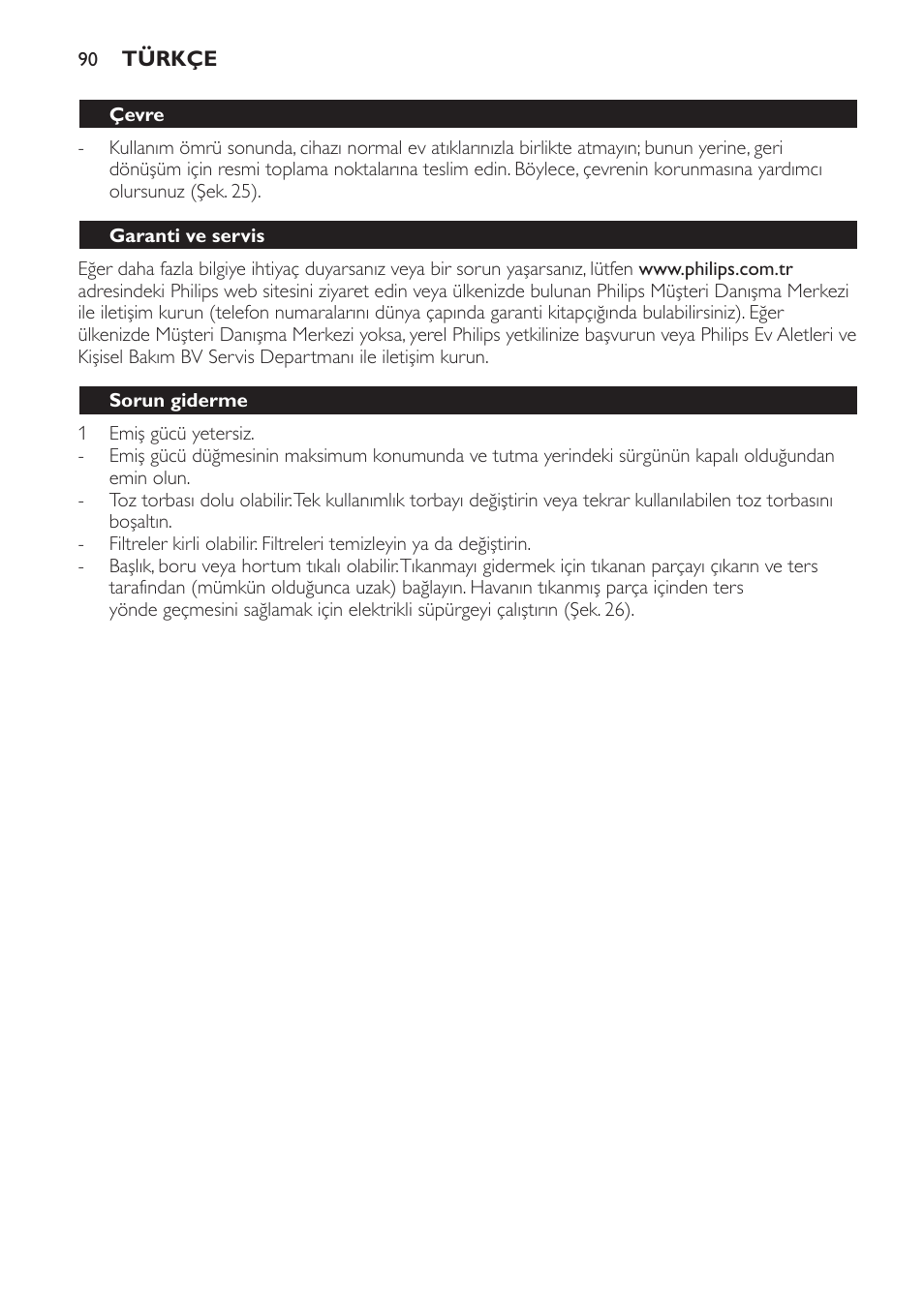 Philips FC8440 User Manual | Page 90 / 104