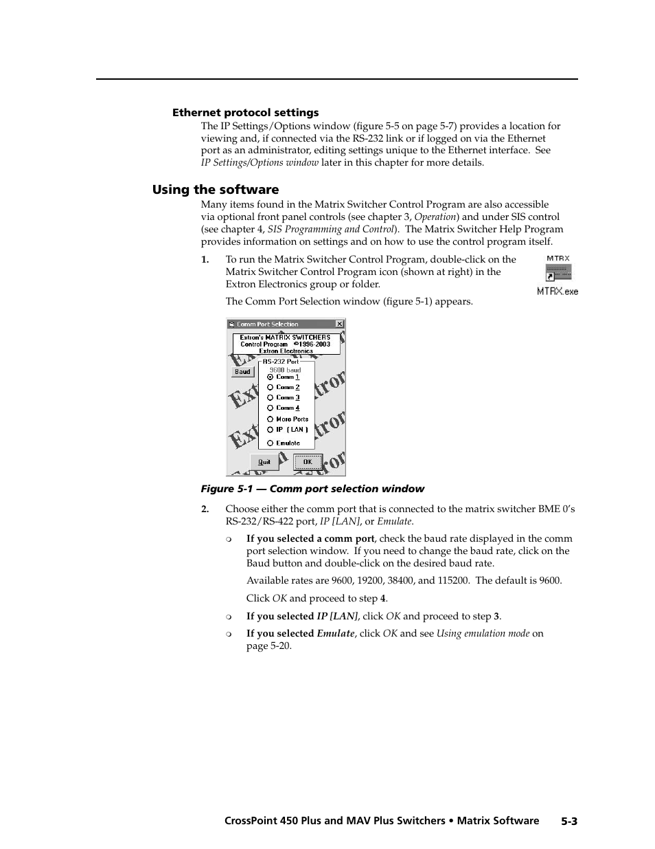 Preliminar y | Extron electronic MAV Plus User Manual | Page 107 / 172